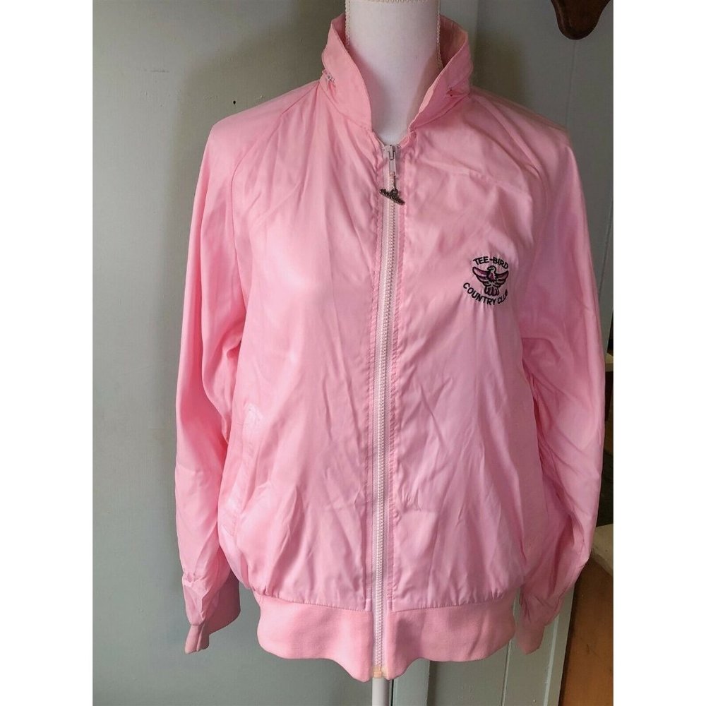 Duckster Golf Windbreaker Pink women's M Tee-Bird Country Club Fort Edward NY